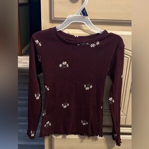 Floral Long Sleeve Kids Tee